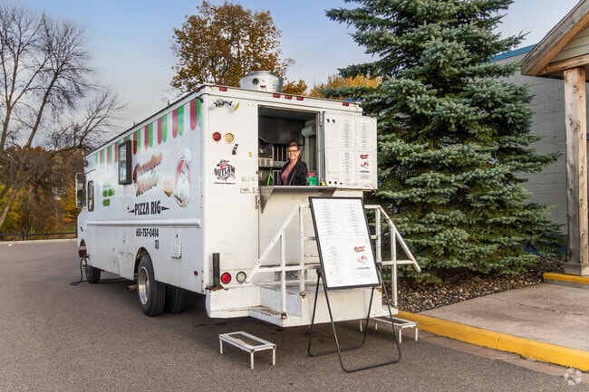 Grandpa Mike's pizza is run out of a food truck that travels across Chisago City.