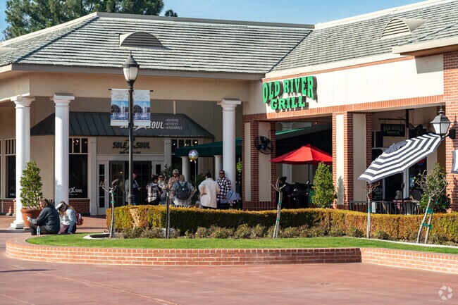 People wait to be seated for brunch at the Old River Grill.