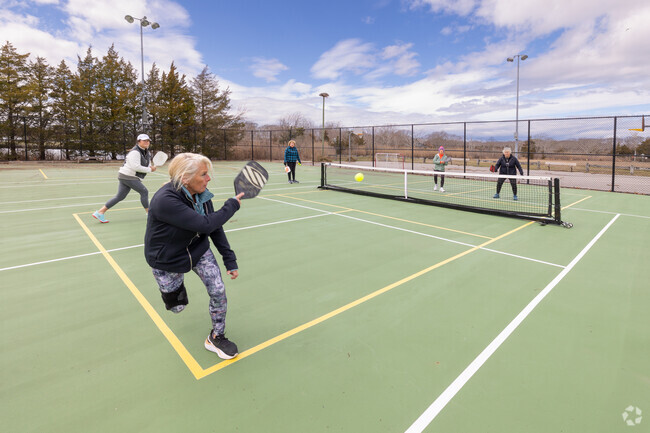 South Jamesport Beach Park is a great spot to play the increadingly popular pickleball.