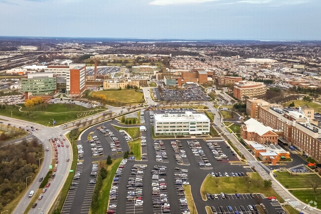 Baltimore Highlands is The Johns Hopkins Bayview Campus.