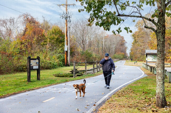 Coventry residents enjoy a walk through nature on the towns public Green Way.