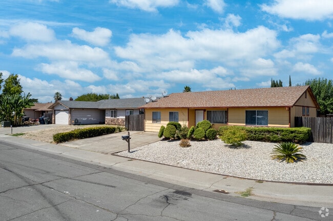 Ranch-style homes line a street in Southeast Sacramento.