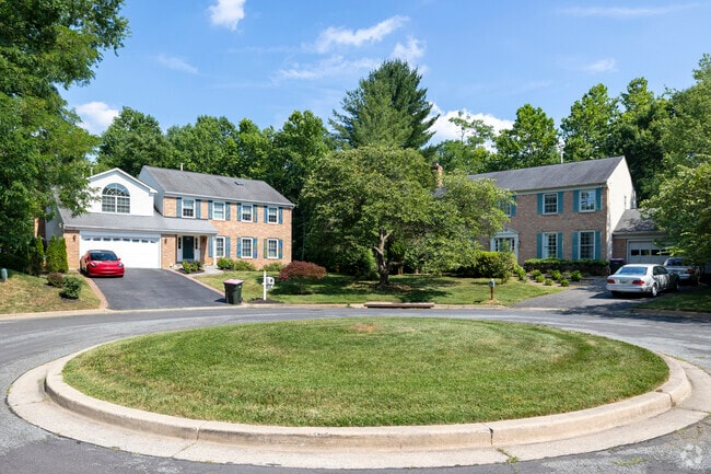 Classic style homes are sprinkled throughout the wooded landscape of Travilah.