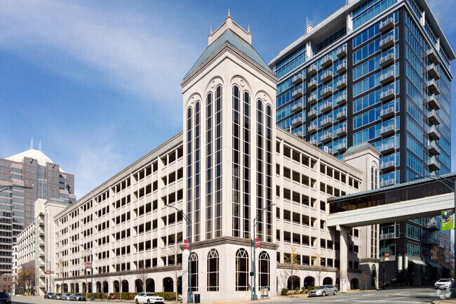 Big Parking Building in 200 N Greene St Dowtonwn Greensboro