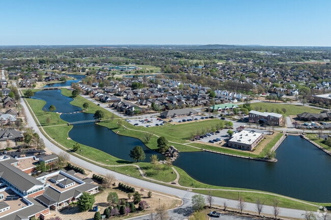 Springdale homes in the Har-Ber Meadows area sit alongside beautiful ponds.