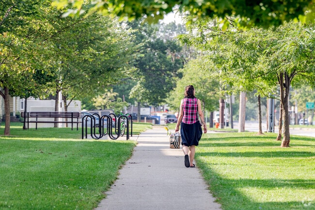 Bellaire-Puritas is a walkable neighborhood with plenty of green spaces and local amenities.