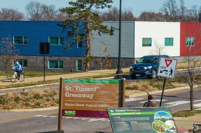 St. Vincent Greenway is near Velda Village Hills and is the perfect place to walk.