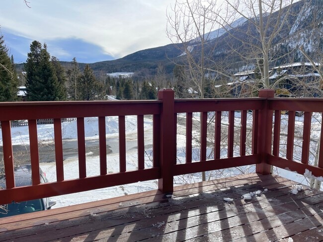 Deck off kitchen - south facing