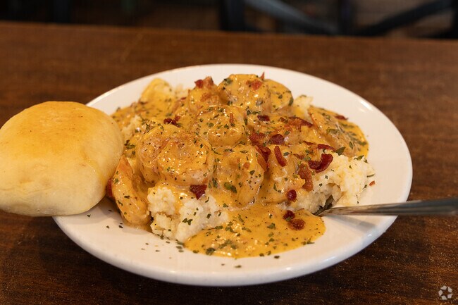 Shrimp and Grits at Crawdaddy's Kitchen.