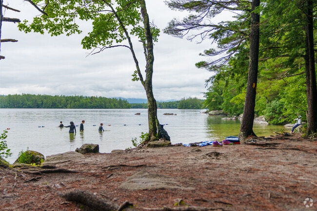 New Hampton residents can enjoy a swim along one of the coves at Squam Lake.