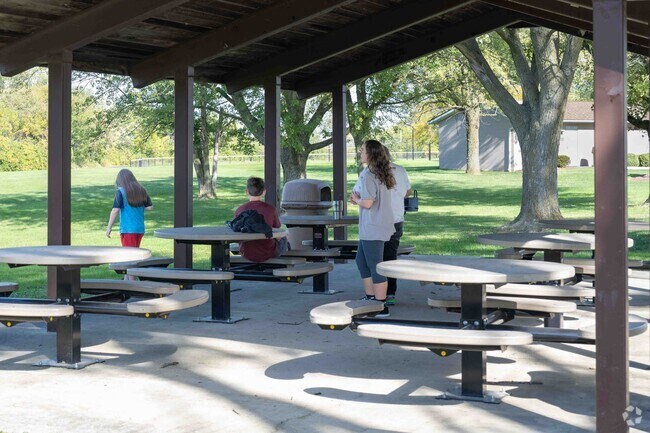 College View Park near Lewis University has a great pavilion for family picnics.