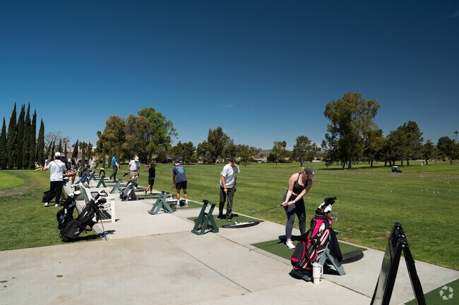 Residents and visitors can enjoy the Lakehouse golf course next to the Lakehouse grill.