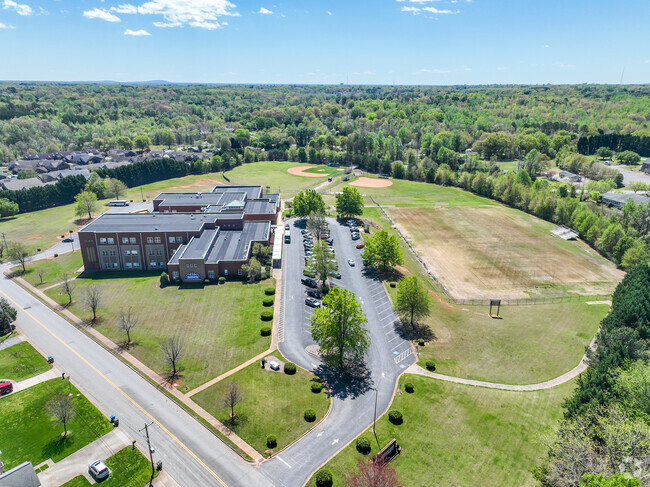 The sprawling campus of Northview Middle School in Hickory.