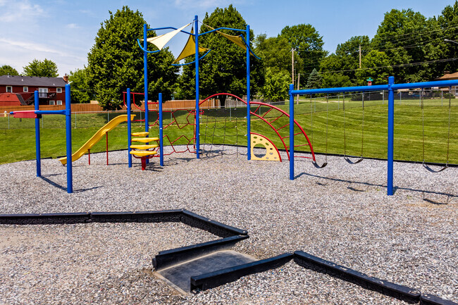 Lansing Intermediate School in Leavenworth County has a colorful playground.