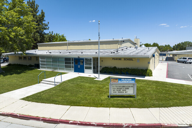 The front of Peavine Elementary located in North West Reno.