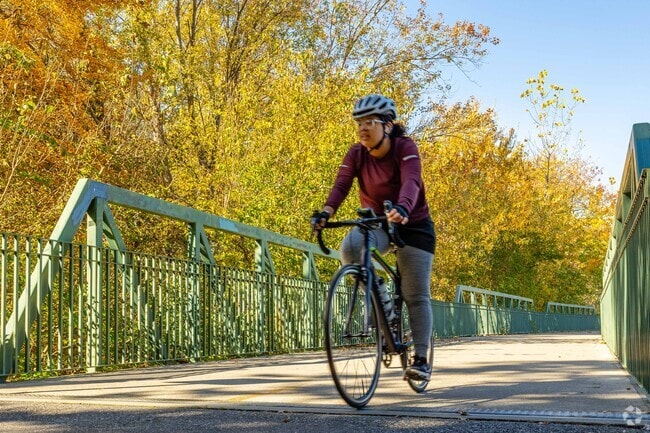 Lonsdale residents enjoy biking on the Blackstone River Greenway bike path.