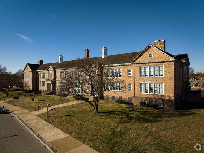 Woerner Elementary School is constructed of brick in a classic style.