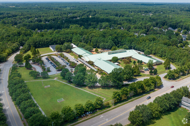 Overview of Middle Creek Elementary School located in Middle Creek, Apex NC.
