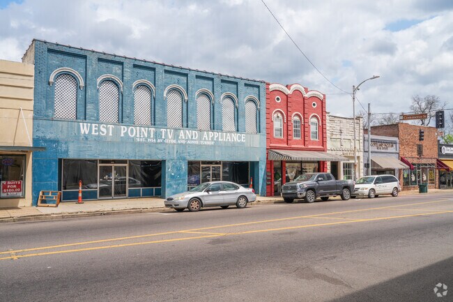 The streets of downtown West Point are lined with preserved historic buildings, giving new businesses a home with old-town charm.