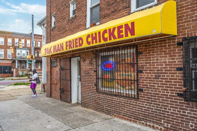 Grab some great food in Coppin Heights at Pak Man Fried Chicken.