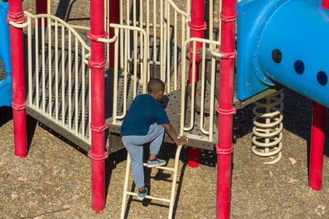 The playground at Stoner Park is appropriate for most school-aged children.