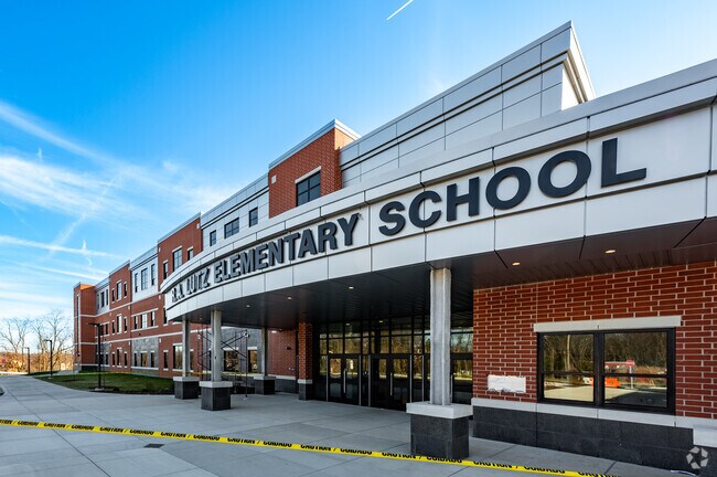The classrooms at the new R. A. Lutz Elementary School are loaded with technology.