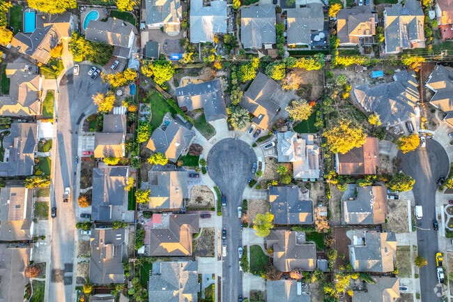 Homes are clustered around beautiful cul-de-sacs in Mission Valley, Fremont.