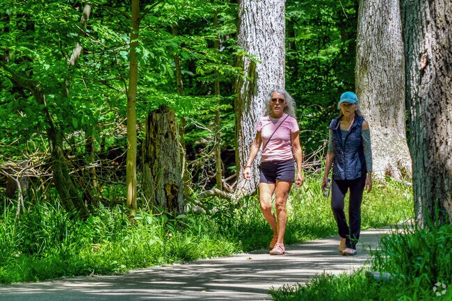 Take a walk along the Lansing River Trail in Scott Woods Park in the Forest View neighborhood.