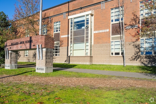 Ballard High School street signage School alternate view.