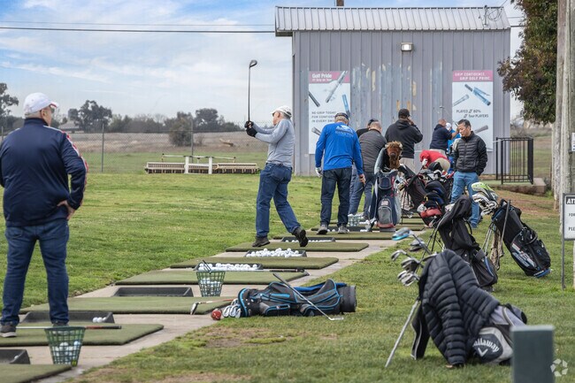 Mather Golf Course’s driving range is a favorite stop for many local residents.