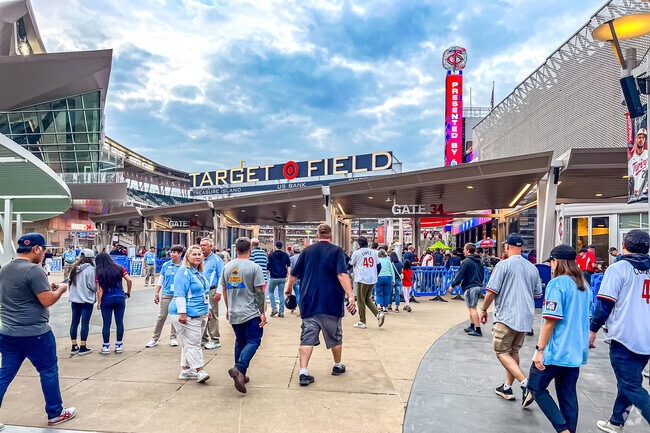 Join the excitement on Target Plaza outside of Target Field.