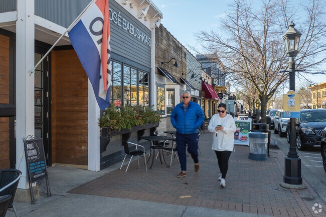 Gaslight Village in East Grand Rapids has dozens of locally owned boutique shops and eateries.