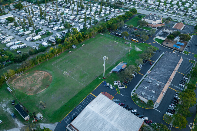 The The Highlands Christian Academy soccer field.