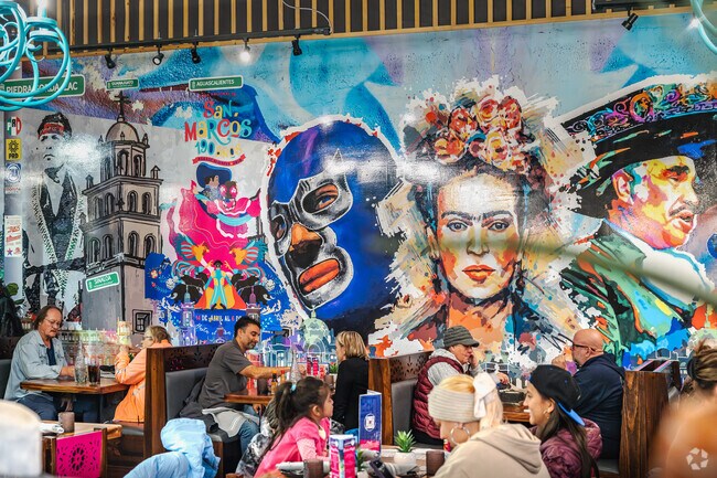 Enjoy the lively atmosphere at Rosa Cantina near Terry Lake.