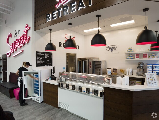 Enjoy delicious ice cream at Sweet Retreat in the Temple neighborhood.