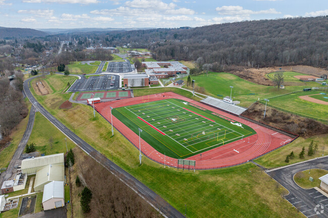 Marcellus High School Mustangs football field.
