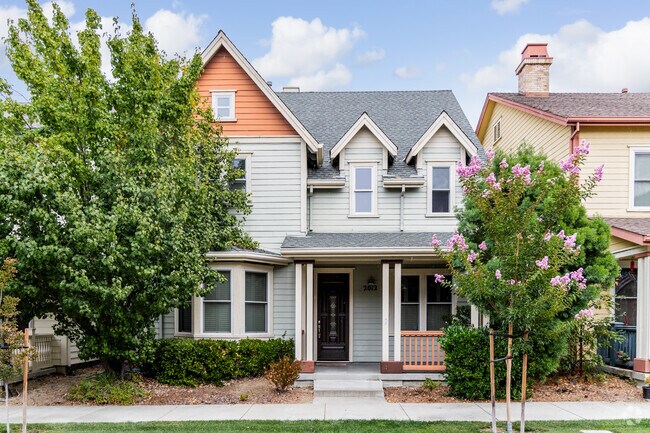 It is common to see A-frame homes with trees surrounding them in Central.