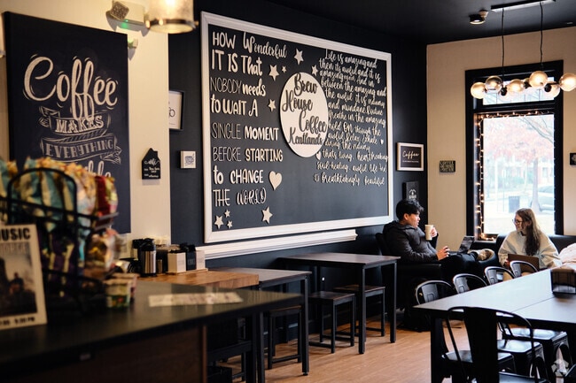 Chill with a coffee and some food at the Brew House in Kentlands.