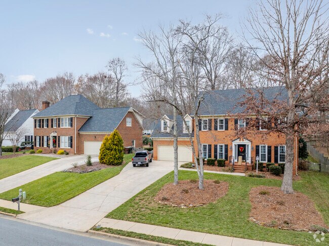 New build colonials can be found on Bass Chapel Rd in The Bluffs.