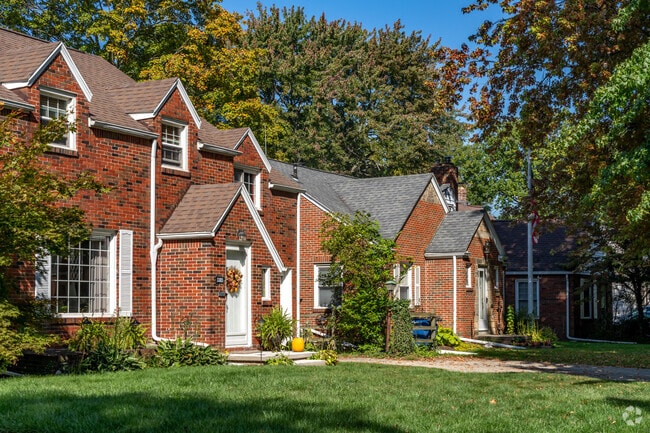 Large old growth trees surround historic homes throughout the Westgate community.