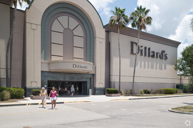 Dillard’s at Edison Mall, 10 minutes from Jacaranda, offers clothing and home goods.