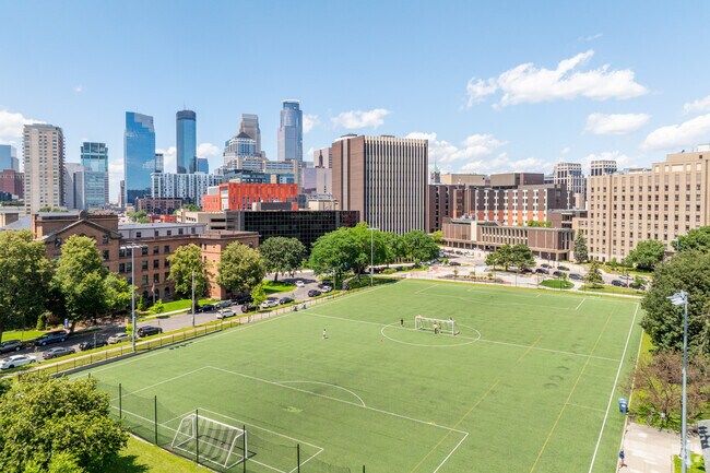 Elliot Park has a large olympic sized soccer field.