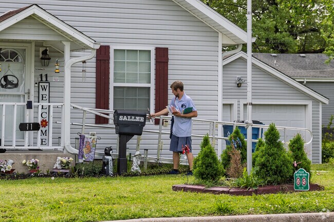 Mail is hand delivered throughout the YMCA neighborhood.