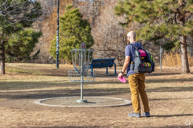 Johnny Roberts Disc Golf Course weaves through Memorial Park near Olde Town Arvada.
