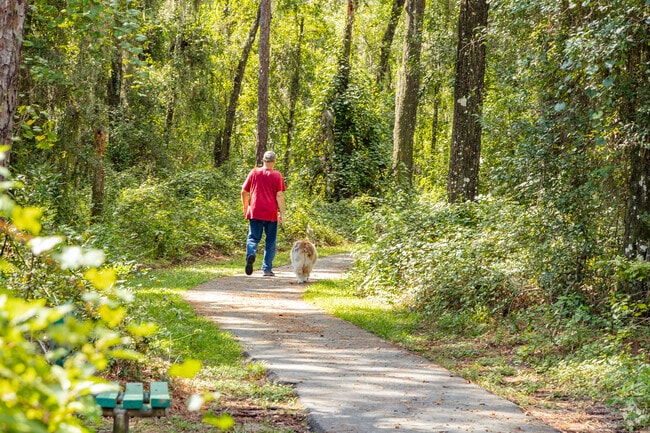 Pups enjoy a long walk with their daddies in Lecanto.