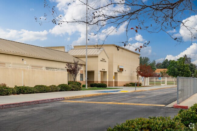 Towngate Elementary School in Moreno Valley has a dedicated student drop-off zone.