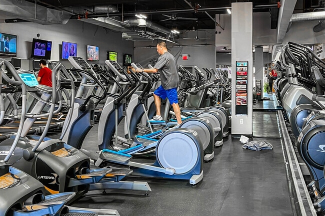 Gold's Gym offers a wide selection of cardio equipment to its members in Bradley Gardens.