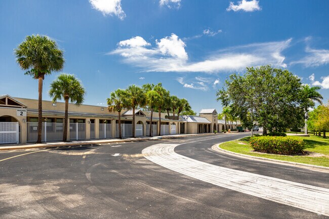 Poinciana Elementary School in Naples has a large circular driveway in front of the building.