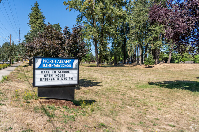 North Albany Elementary School serves grades K-5 in Albany, Oregon.
