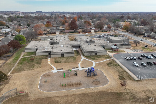 Peters Elementary School has plenty of playground space for students.
